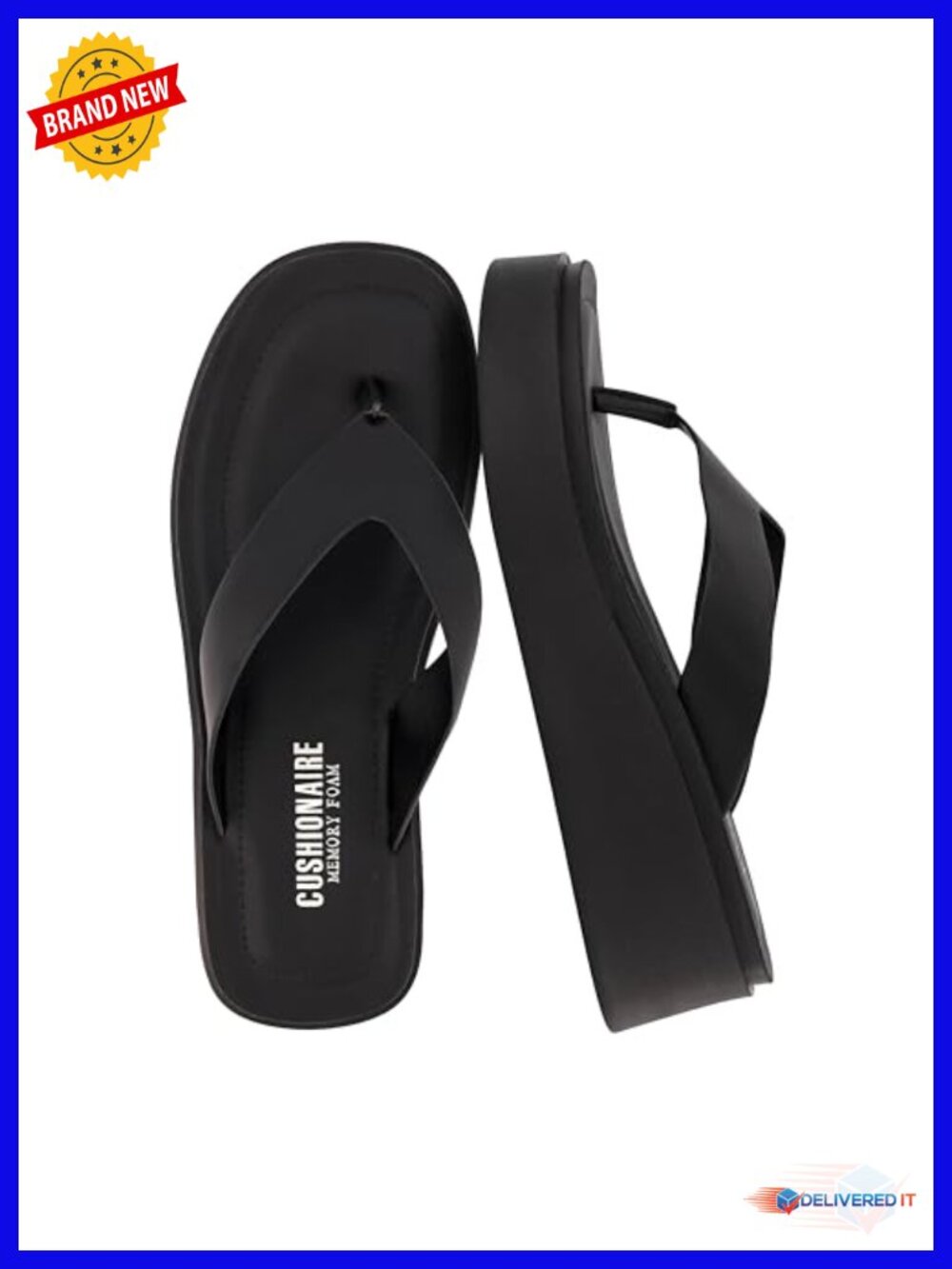 Chunky Platform Flip Flops with Memory Foam Footbed